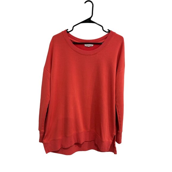 Workshop Republic Clothing Red Long Sleeve Sweatshirt Women's Size L - Picture 1 of 10